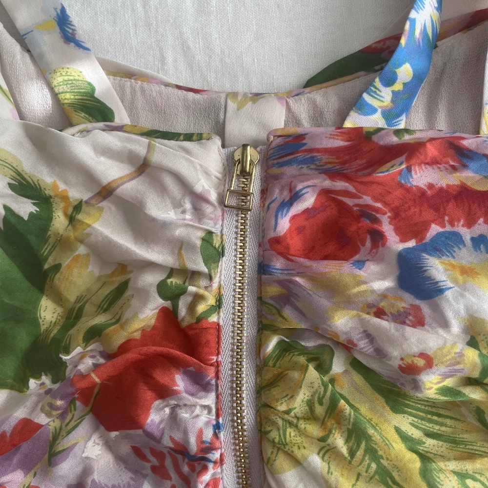 Anthropologie Leifsdottir Summer Twilight Dress, 100% Silk, Size 4 - Picture 10 of 16